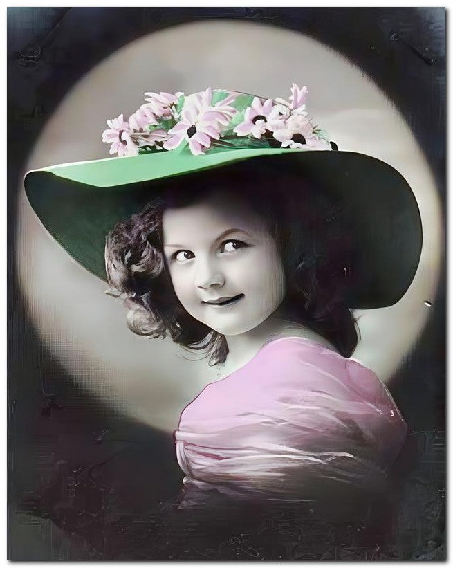 Belle Epoque Children 1910 Girl Hat 8x10 Photo Print 23052500671