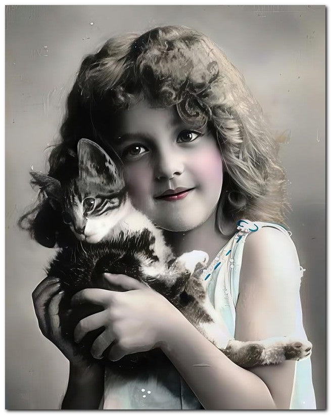 Belle Epoque Children 1910 Girl Pussy 8x10 Photo Print 23052500676