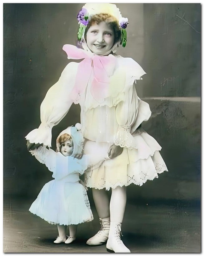 Belle Epoque Children 1910 Girl Walking Doll 8x10 Photo Print 23052500688