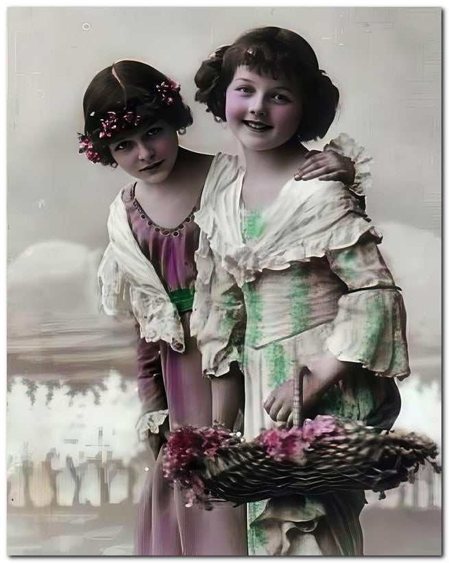 Belle Epoque Children 1910 Good Friends 8x10 Photo Print 23052500695