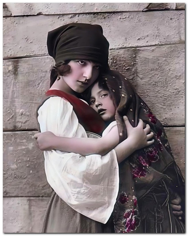Belle Epoque Children 1910 Gypsy Girls 8x10 Photo Print 23052500701
