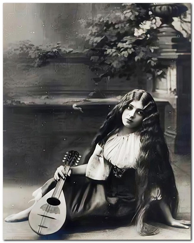Belle Epoque Children 1910 Gypsy Guitar 8x10 Photo Print 23052500702