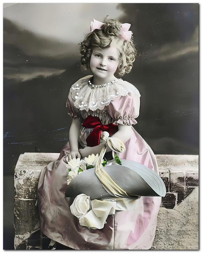 Belle Epoque Children 1910 Hat Fleur S 8x10 Photo Print 23052500710