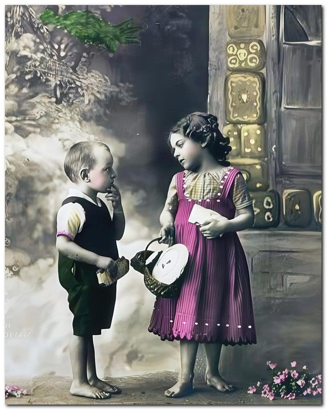 Belle Epoque Children 1910 Kids Garden 8x10 Photo Print 23052500755