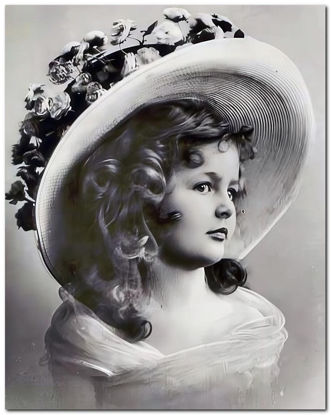 Belle Epoque Children 1910 Lghat Girl 8x10 Photo Print 23052500787
