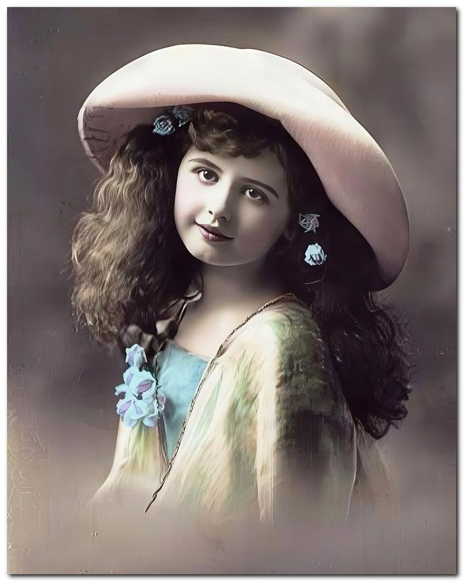 Belle Epoque Children 1910 Long Haired Beauty 8x10 Photo Print 23052500807