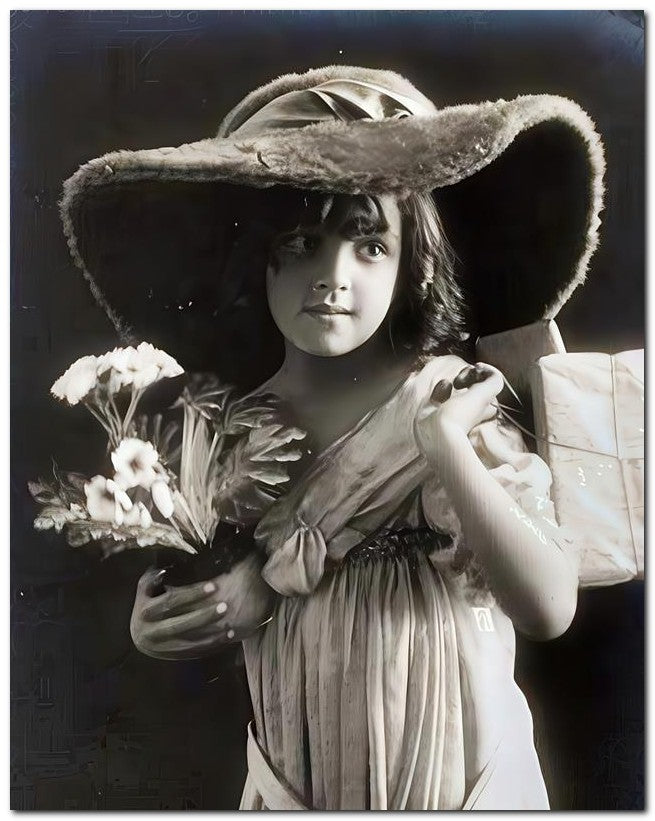 Belle Epoque Children 1910 Mommys Hat 8x10 Photo Print 23052500822