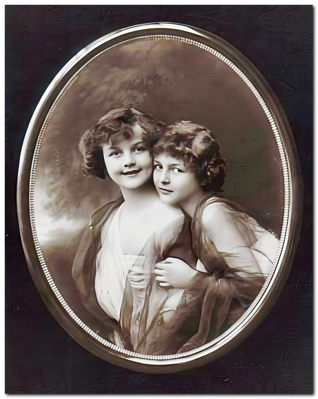 Belle Epoque Children 1910 Ovalcutie S 8x10 Photo Print 23052500838
