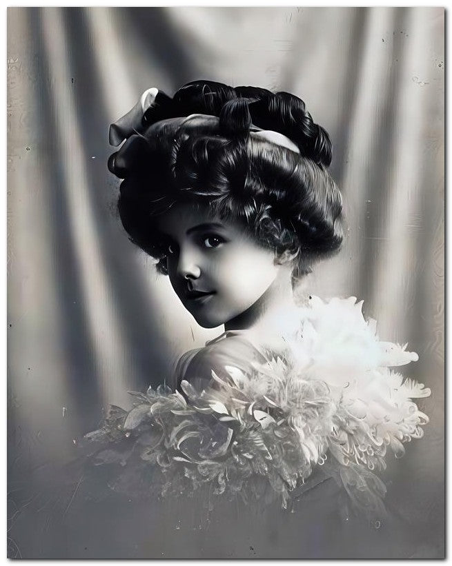 Belle Epoque Children 1910 Over Shoulder 8x10 Photo Print 23052500840