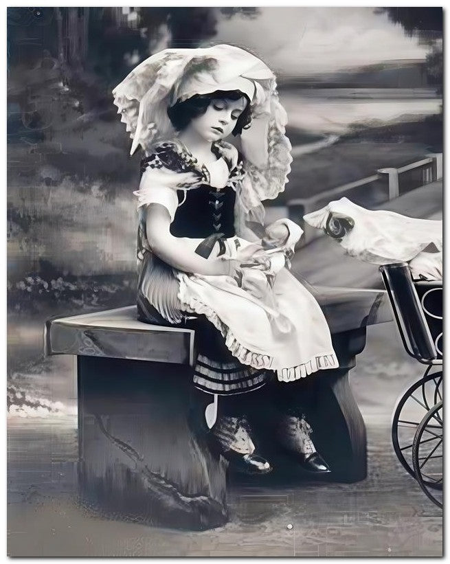Belle Epoque Children 1910 Park Buggy 8x10 Photo Print 23052500846