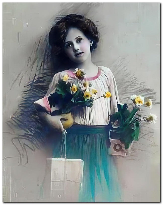 Belle Epoque Children 1910 Pastel Beauty 8x10 Photo Print 23052500848