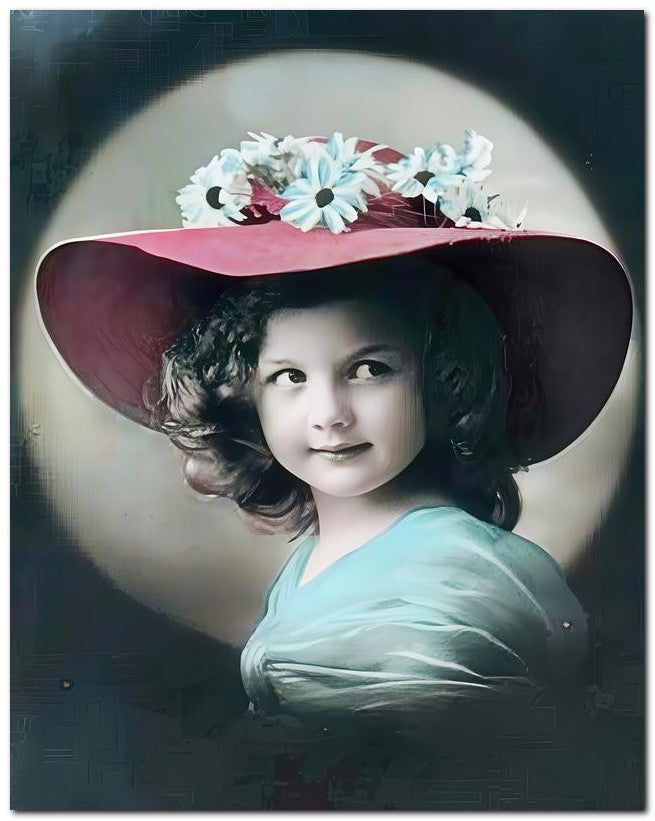 Belle Epoque Children 1910 Pink Dasies 8x10 Photo Print 23052500874