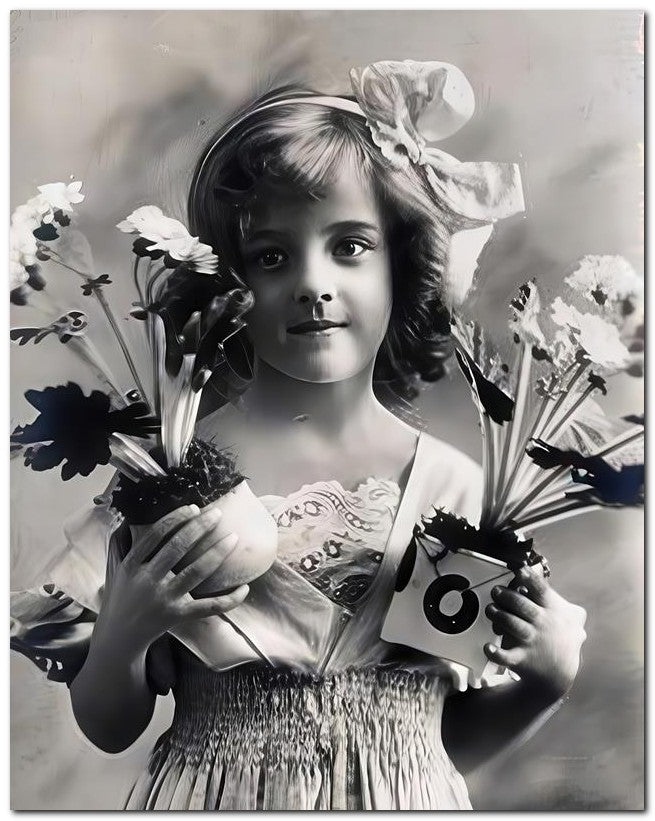 Belle Epoque Children 1910 Plants 8x10 Photo Print 23052500881