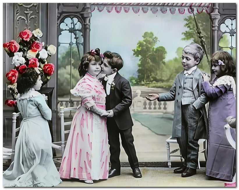 Belle Epoque Children 1910 Play Kids 8x10 Photo Print 23052500883