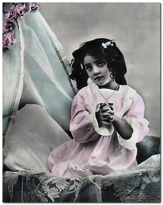 Belle Epoque Children 1910 Pray Bed 8x10 Photo Print 23052500893