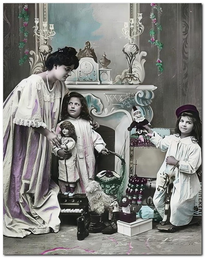 Belle Epoque Children 1910 Toys Fireplace 8x10 Photo Print 23052501022