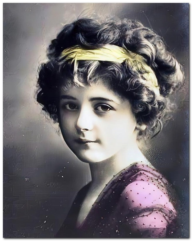Belle Epoque Children 1910 Yellow Band 8x10 Photo Print 23052501061