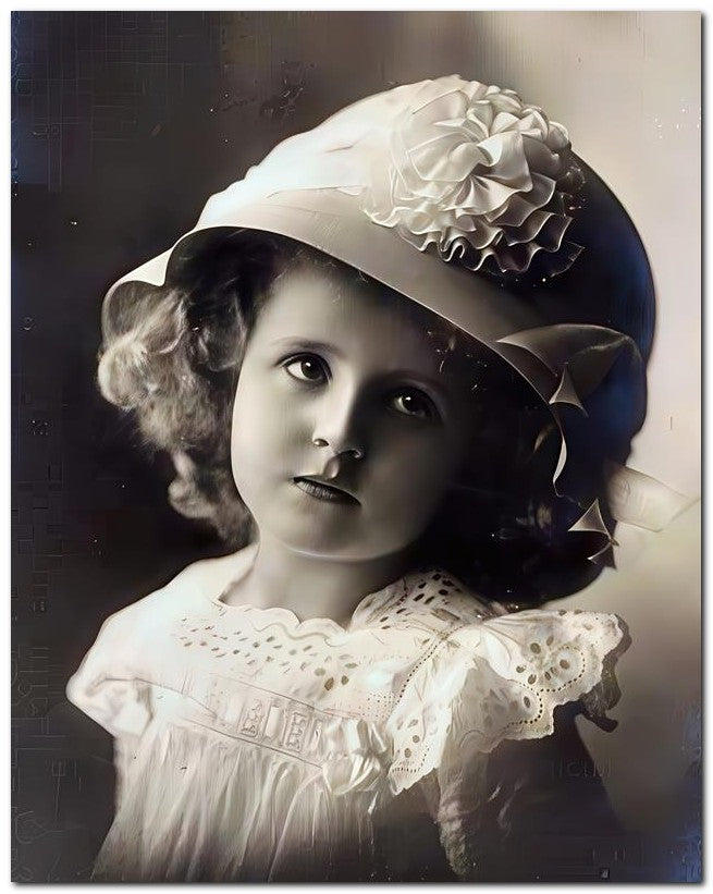 Belle Epoque Children 1912 Hat Lace 8x10 Photo Print 23052501149