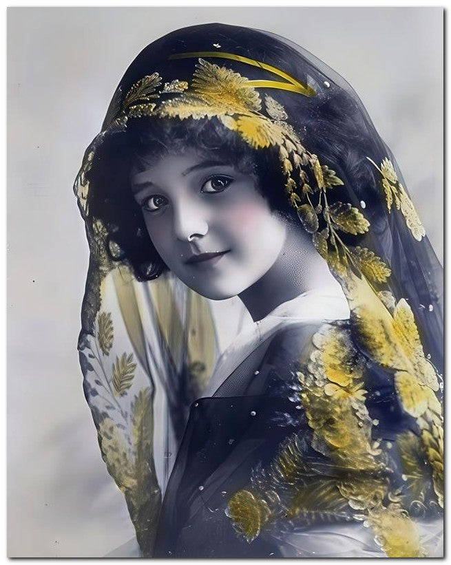 Belle Epoque Children 1912 Lace Scarf 8x10 Photo Print 23052501155