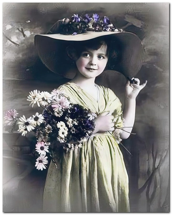 Belle Epoque Children 1914 Bright Eyes 8x10 Photo Print 23052501234