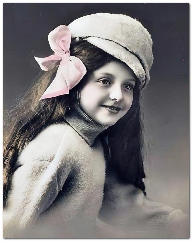 Belle Epoque Children 1914 Cute Hair Cap 8x10 Photo Print 23052501237