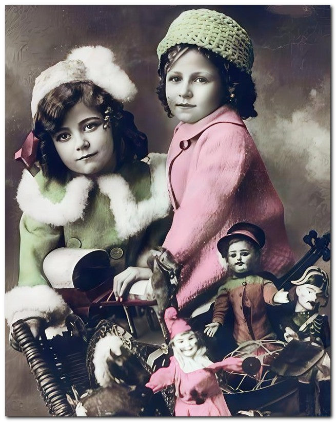 Belle Epoque Children 1914 Dolls Kids 8x10 Photo Print 23052501238