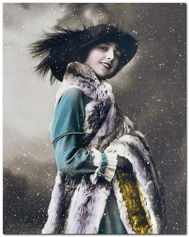 Belle Epoque Children 1914 Snow Muff 8x10 Photo Print 23052501254