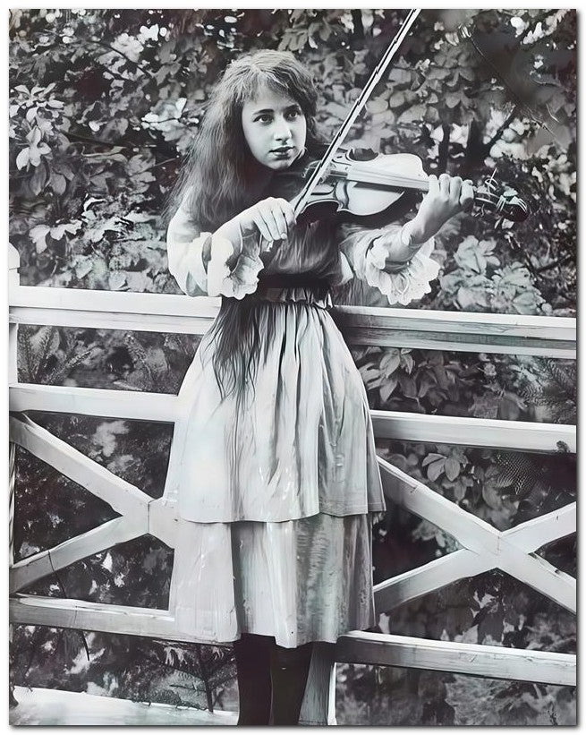 Belle Epoque Children Girl Violin 8x10 Photo Print 23052501366