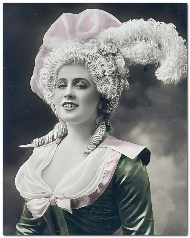 French Belle Epoque Fashion 1902 Theater Beauty 8x10 Photo Print 23052501456