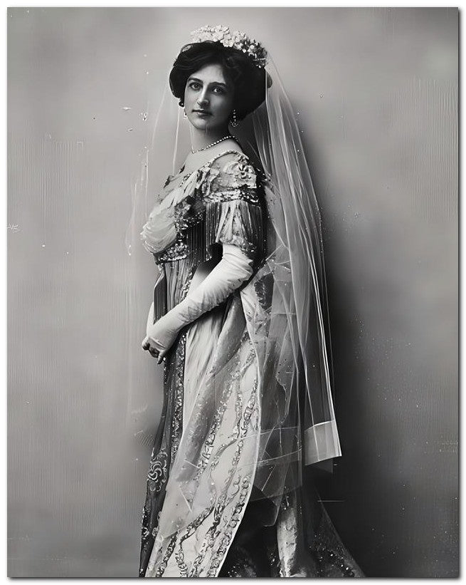 French Belle Epoque Fashion 1905 Bride To Be 8x10 Photo Print 23052501498