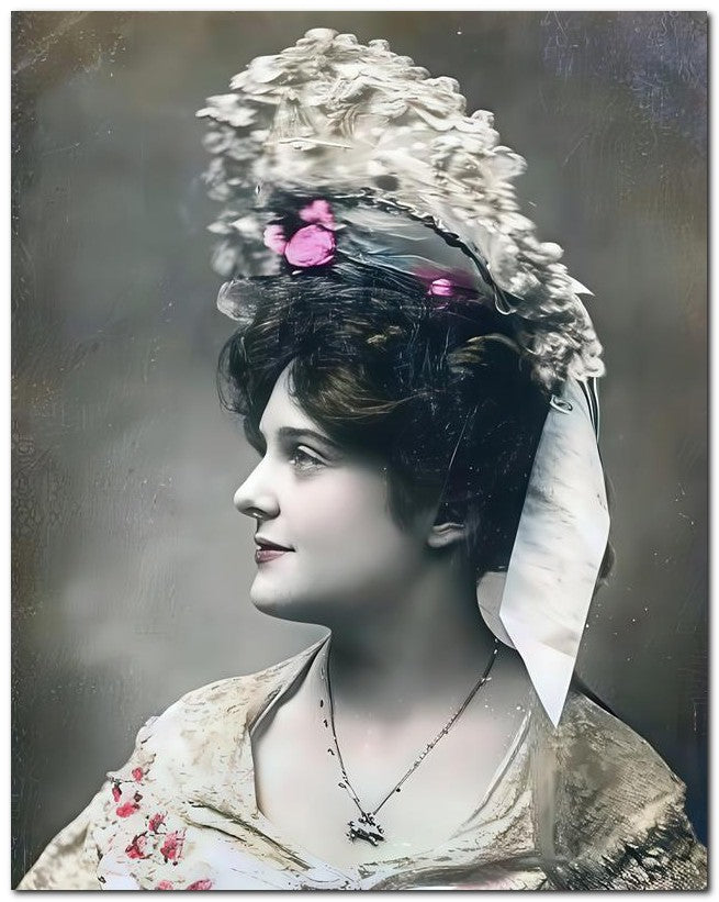 French Belle Epoque Fashion 1905 British Beauty 8x10 Photo Print 23052501499