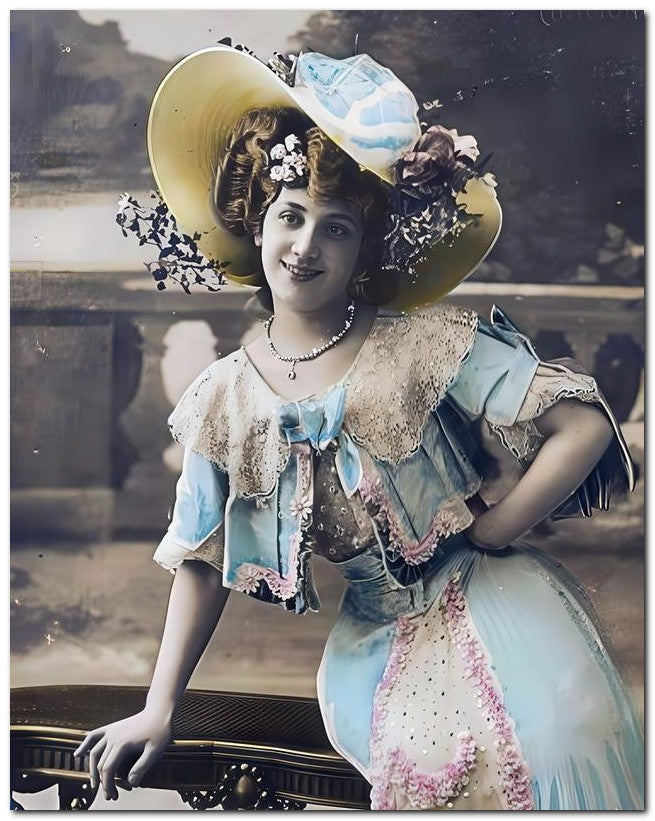 French Belle Epoque Fashion 1905 Confident 8x10 Photo Print 23052501503