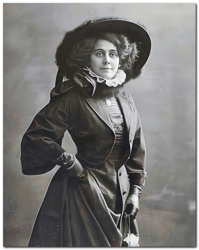 French Belle Epoque Fashion 1905 Dark Clothes 8x10 Photo Print 23052501512