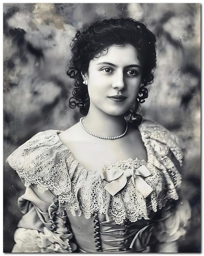 French Belle Epoque Fashion 1905 Darling Dress 8x10 Photo Print 23052501513