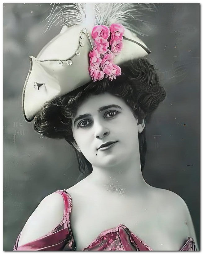 French Belle Epoque Fashion 1905 Foliies Girl 8x10 Photo Print 23052501523