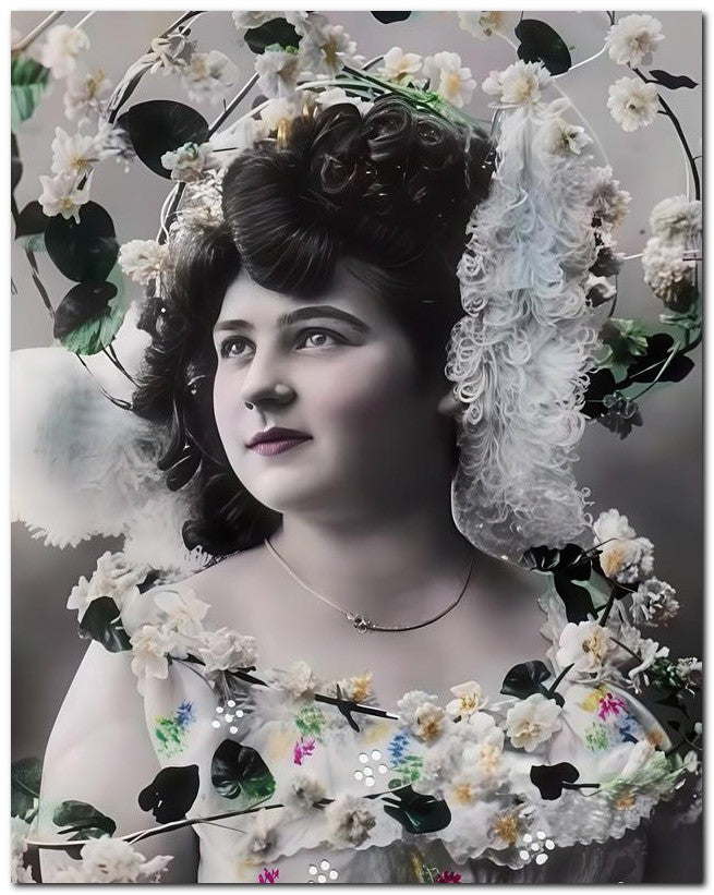 French Belle Epoque Fashion 1905 Head Decor 8x10 Photo Print 23052501533