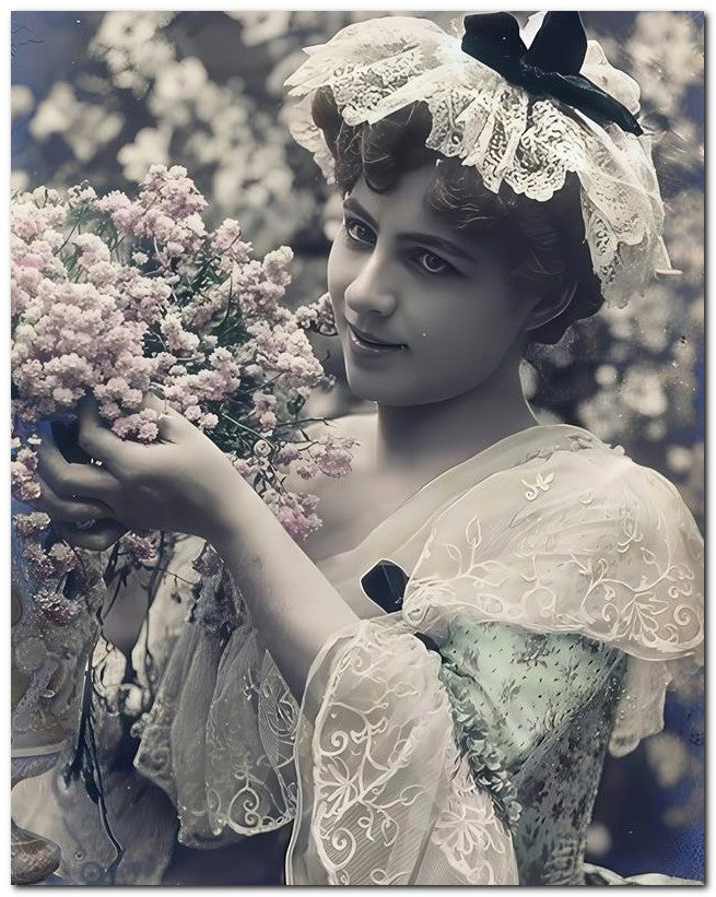 French Belle Epoque Fashion 1905 Lace Lace 8x10 Photo Print 23052501536