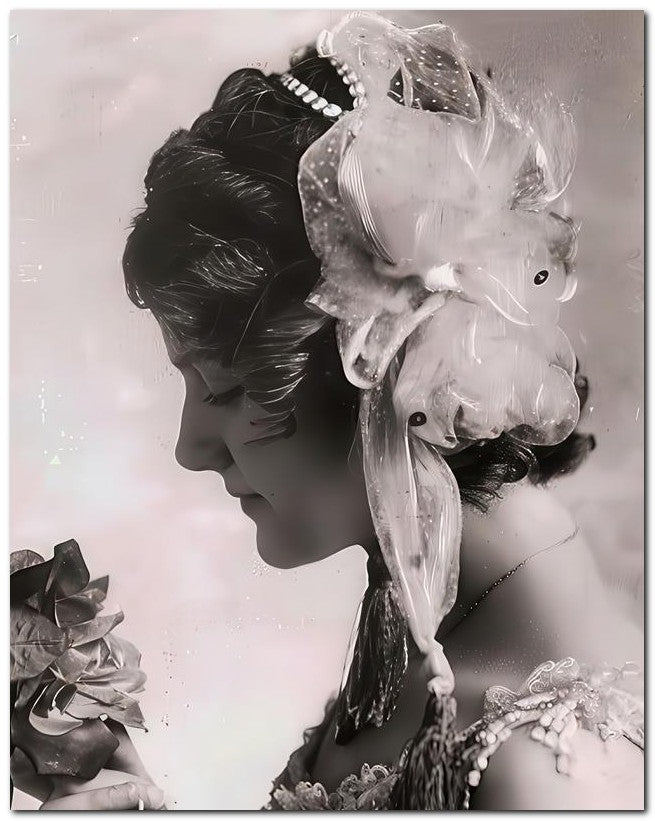 French Belle Epoque Fashion 1905 Lovely Lady 8x10 Photo Print 23052501544