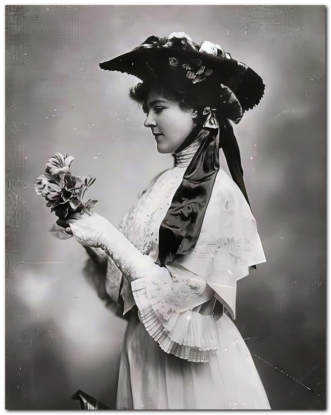 French Belle Epoque Fashion 1905 Posies 8x10 Photo Print 23052501553