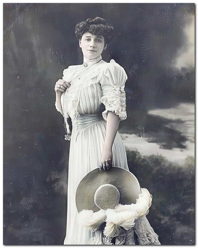 French Belle Epoque Fashion 1905 Regal Lady 8x10 Photo Print 23052501561