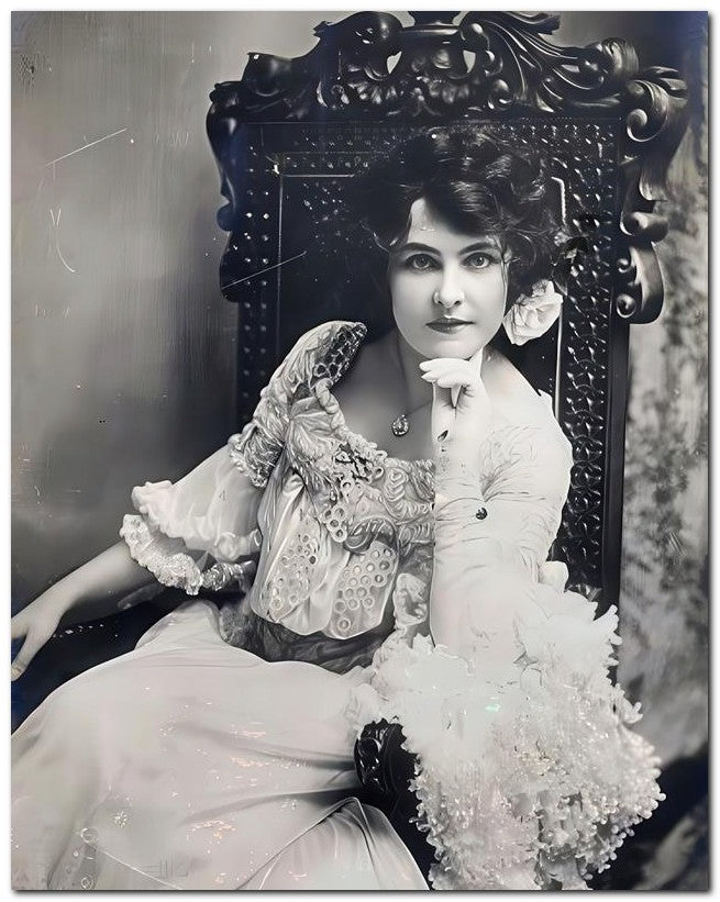French Belle Epoque Fashion 1905 Very Lacey 8x10 Photo Print 23052501598