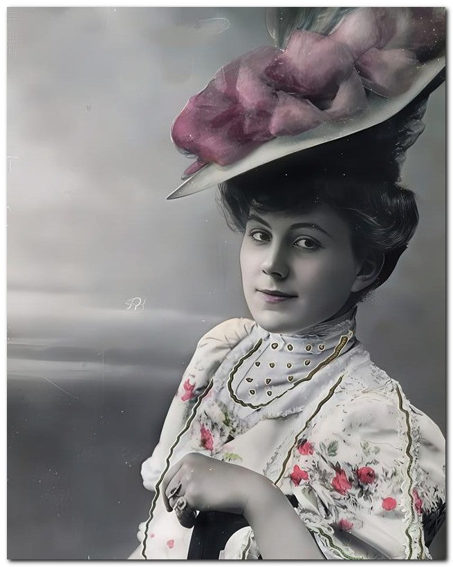 French Belle Epoque Fashion 1905 Weiner Dog 8x10 Photo Print 23052501599