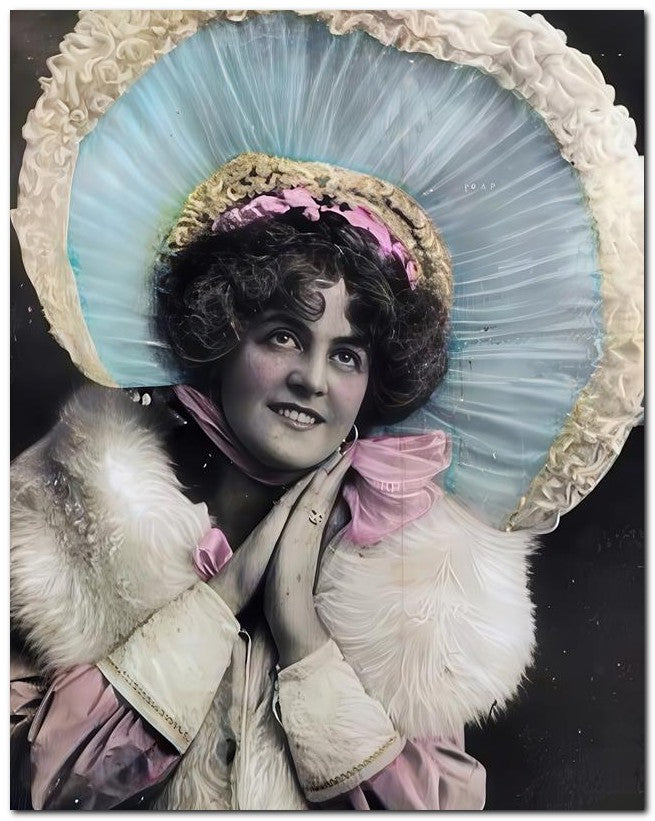 French Belle Epoque Fashion 1906 Big Big Hat 8x10 Photo Print 23052501606