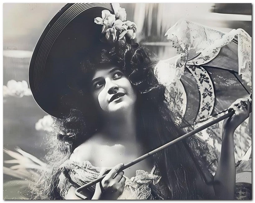 French Belle Epoque Fashion 1906 Cuteparasol 8x10 Photo Print 23052501611