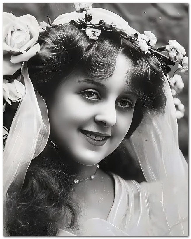 French Belle Epoque Fashion 1906 Dark Eyes 8x10 Photo Print 23052501612