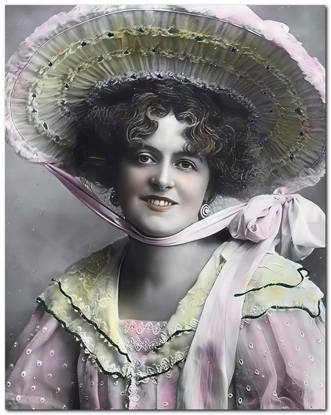 French Belle Epoque Fashion 1906 Pink Cute 8x10 Photo Print 23052501634