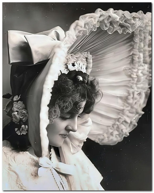 French Belle Epoque Fashion 1907 Big Bonnet 8x10 Photo Print 23052501646
