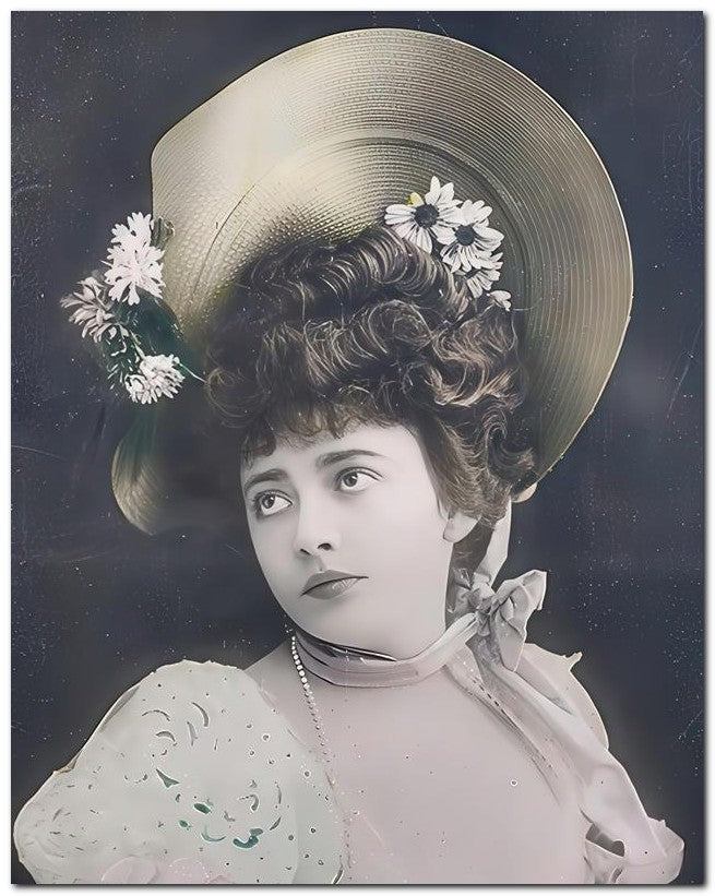French Belle Epoque Fashion 1907 Bored 8x10 Photo Print 23052501650