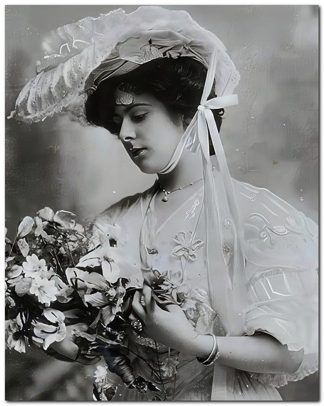 French Belle Epoque Fashion 1907 Lovely Hat 8x10 Photo Print 23052501676