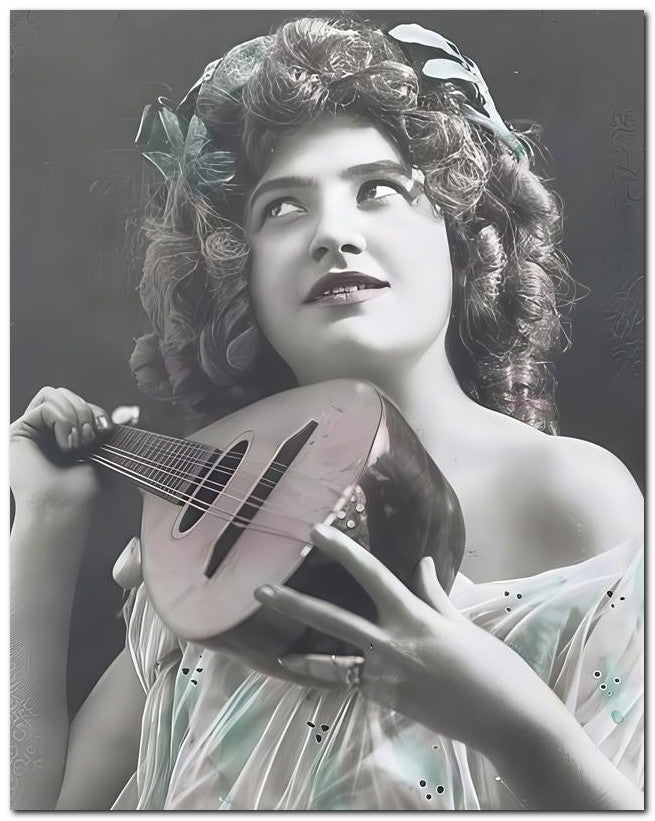 French Belle Epoque Fashion 1907 Mandolin 8x10 Photo Print 23052501677